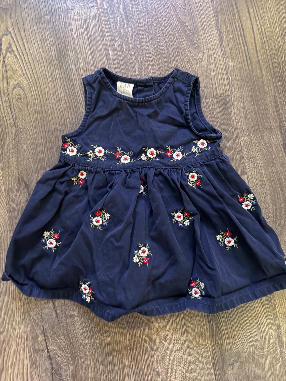 GAP Navy Tank Dress with Flowers